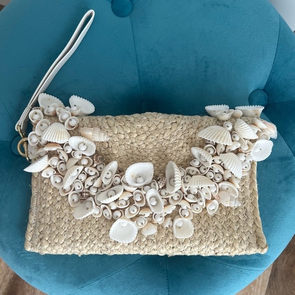 Sigrid Olsen Handbags - Sigrid Olsen Jute Sea She Clutch Wristlet NEW